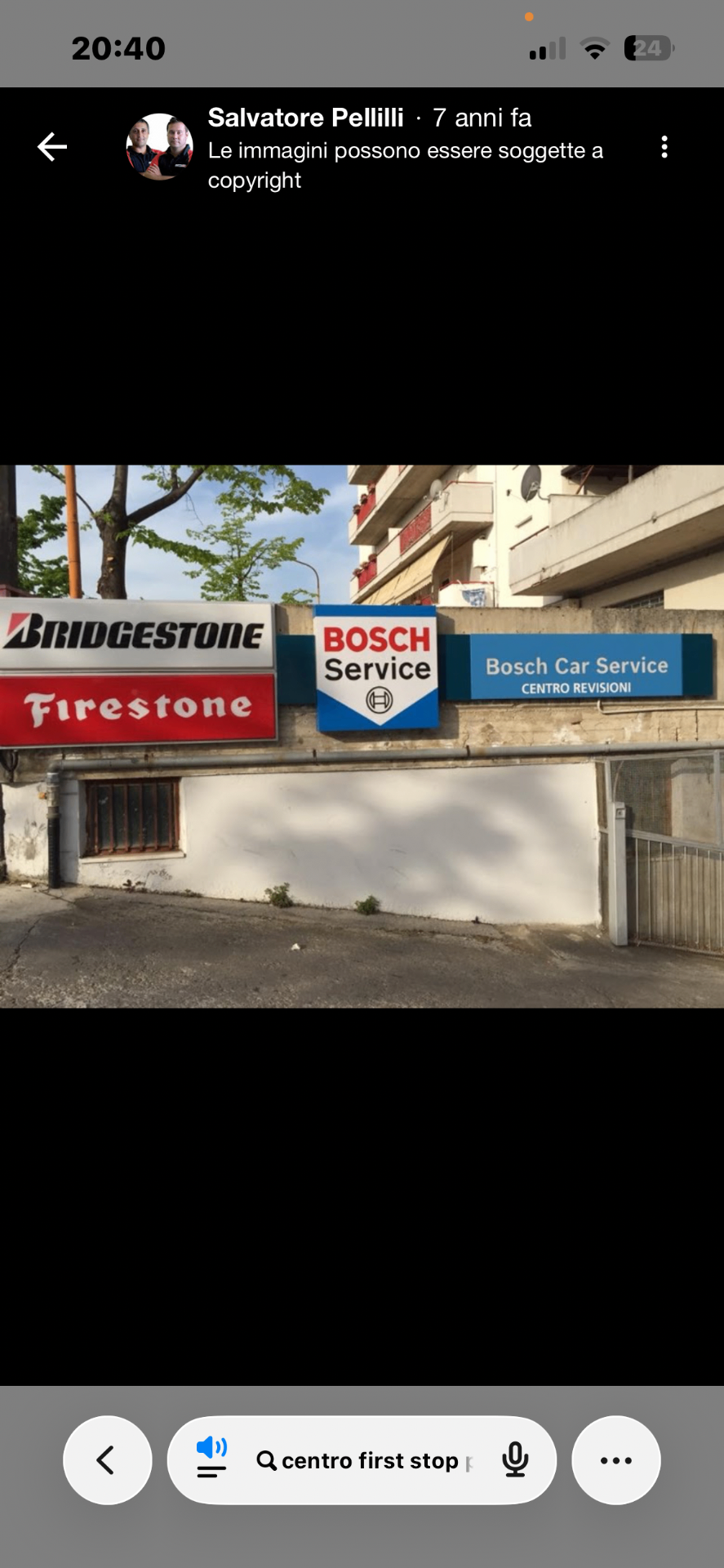 Insegne Bridgestone e Bosch Car Service